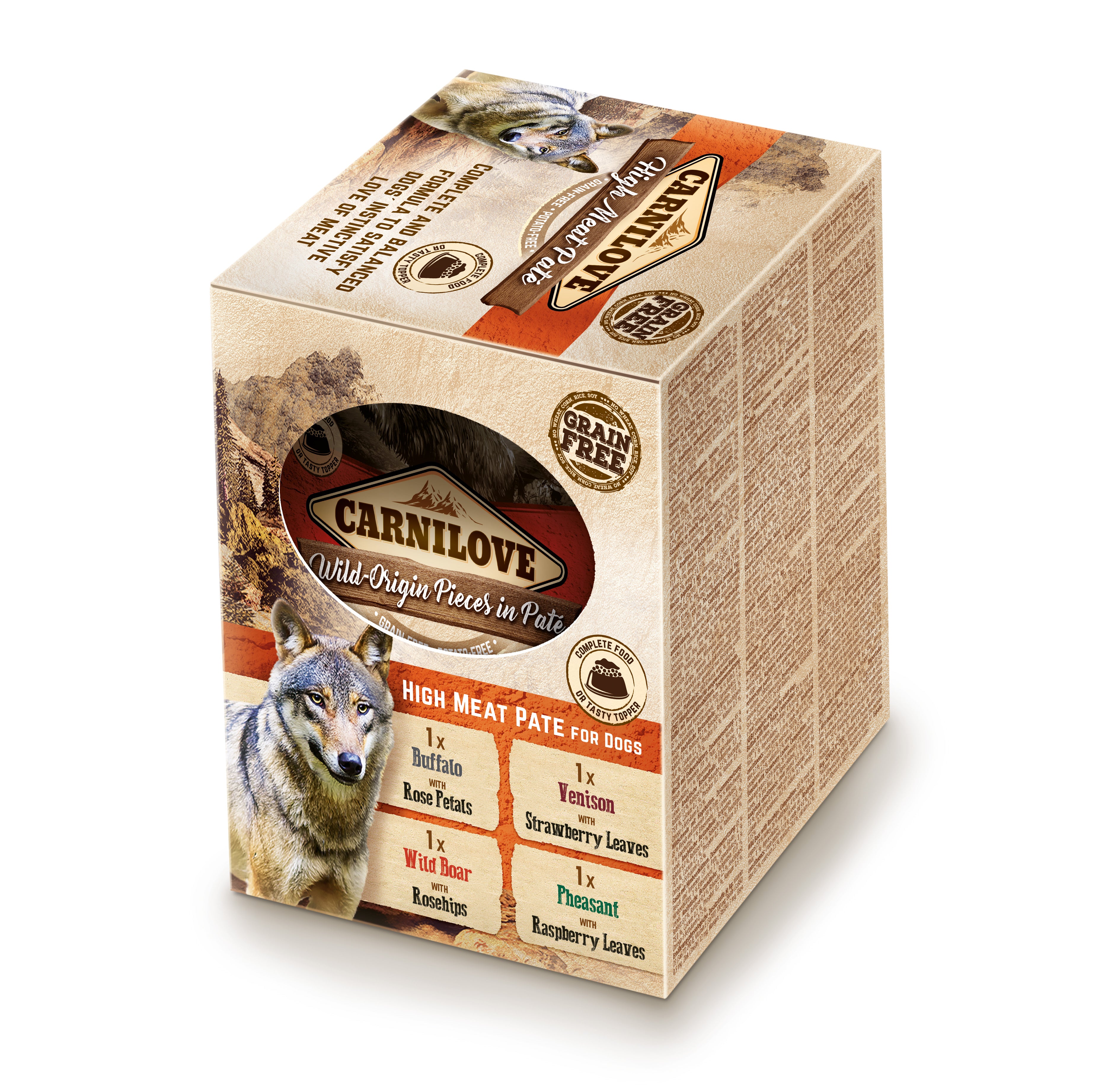 Carnilove Wet Dog Food Paté Multipack for Adult Dogs, 4 x 300g