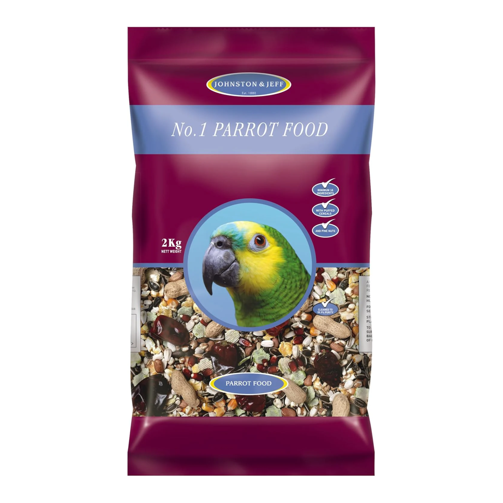 Johnston and Jeff No. 1 Parrot Food, 2kg