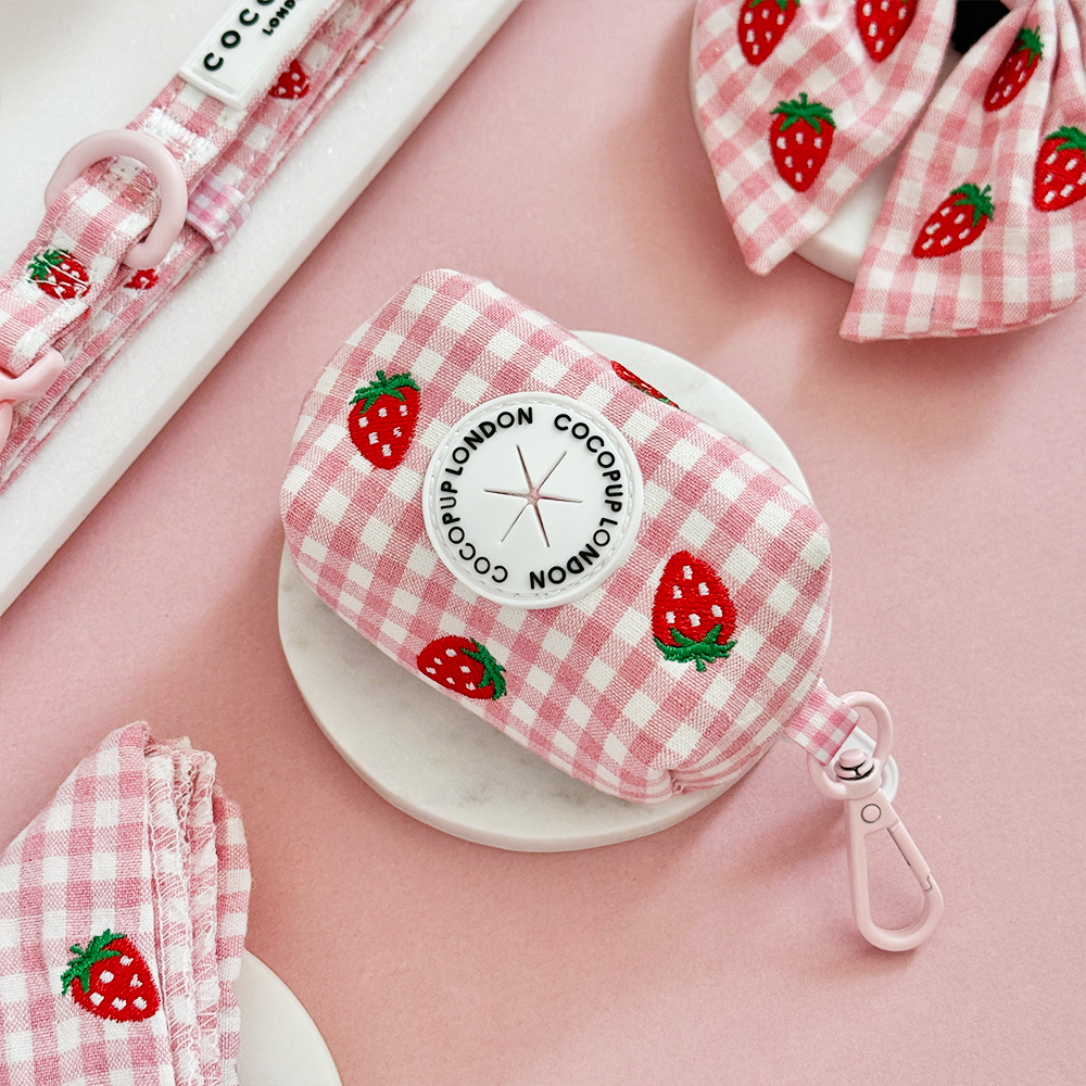 Cocopup Strawberry Picnic Pup Poop Bag Holder