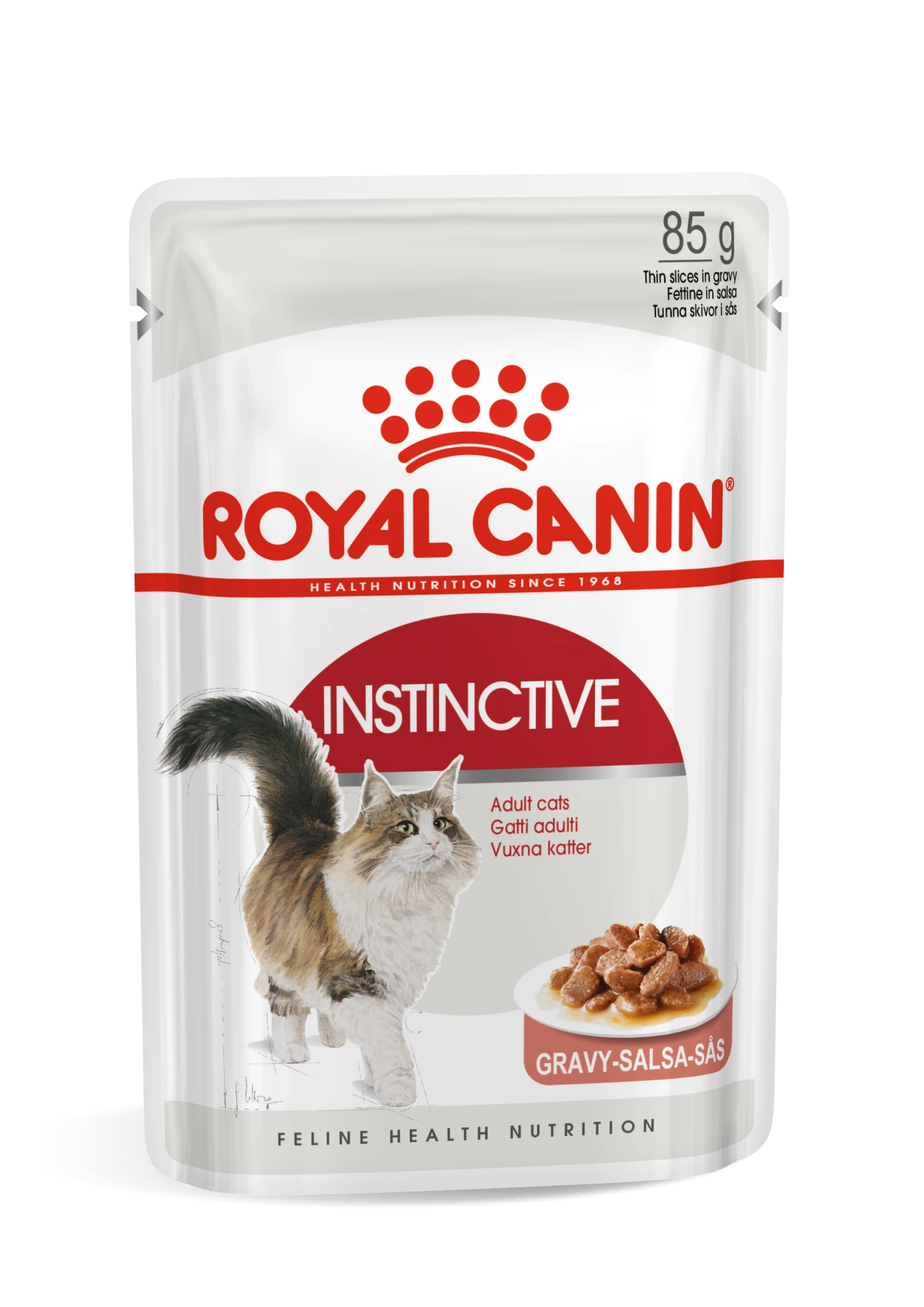 Royal Canin Instinctive Wet Cat Food Chunks In Gravy for Adult Cats, 85g