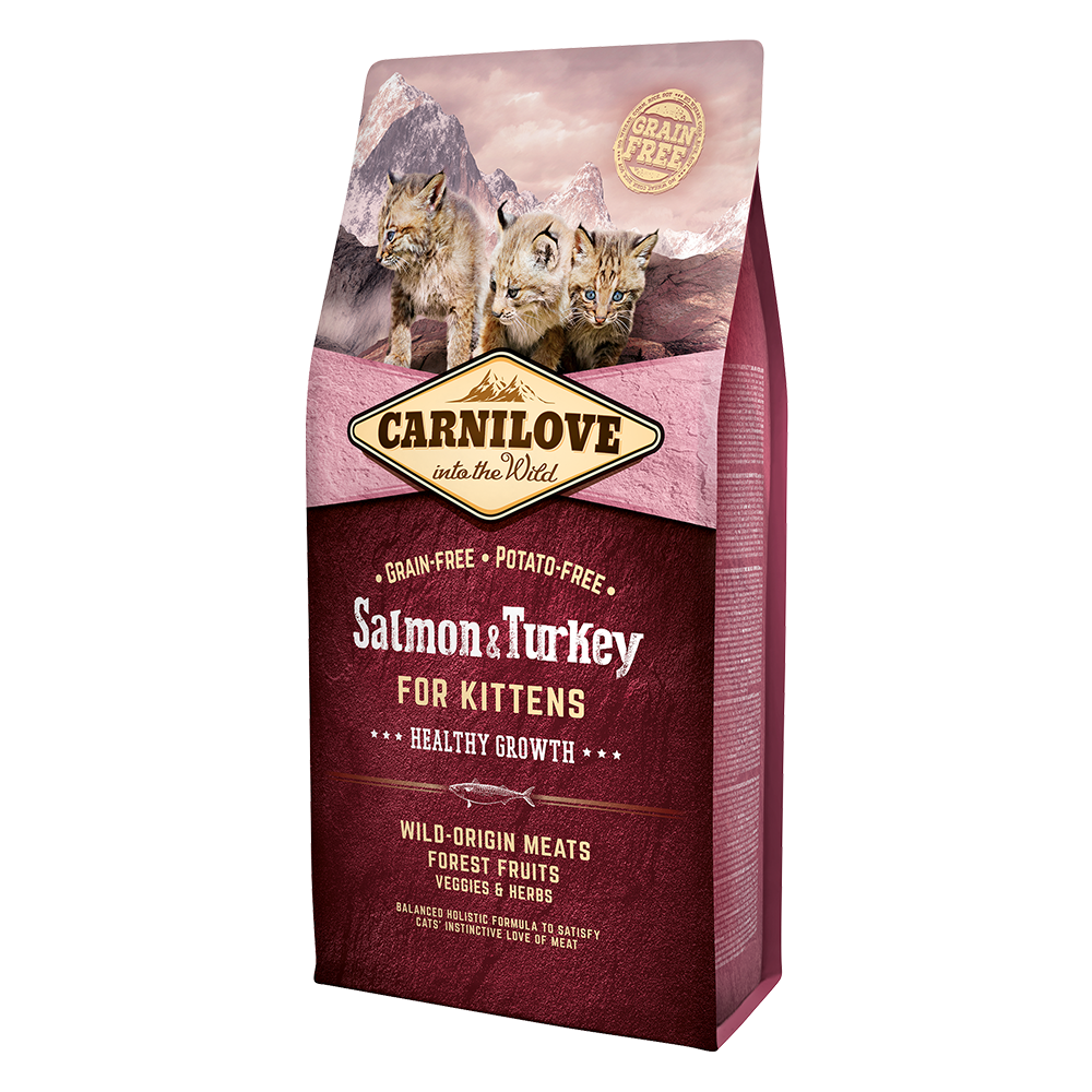 Carnilove Salmon & Turkey Dry Cat Food for Kittens