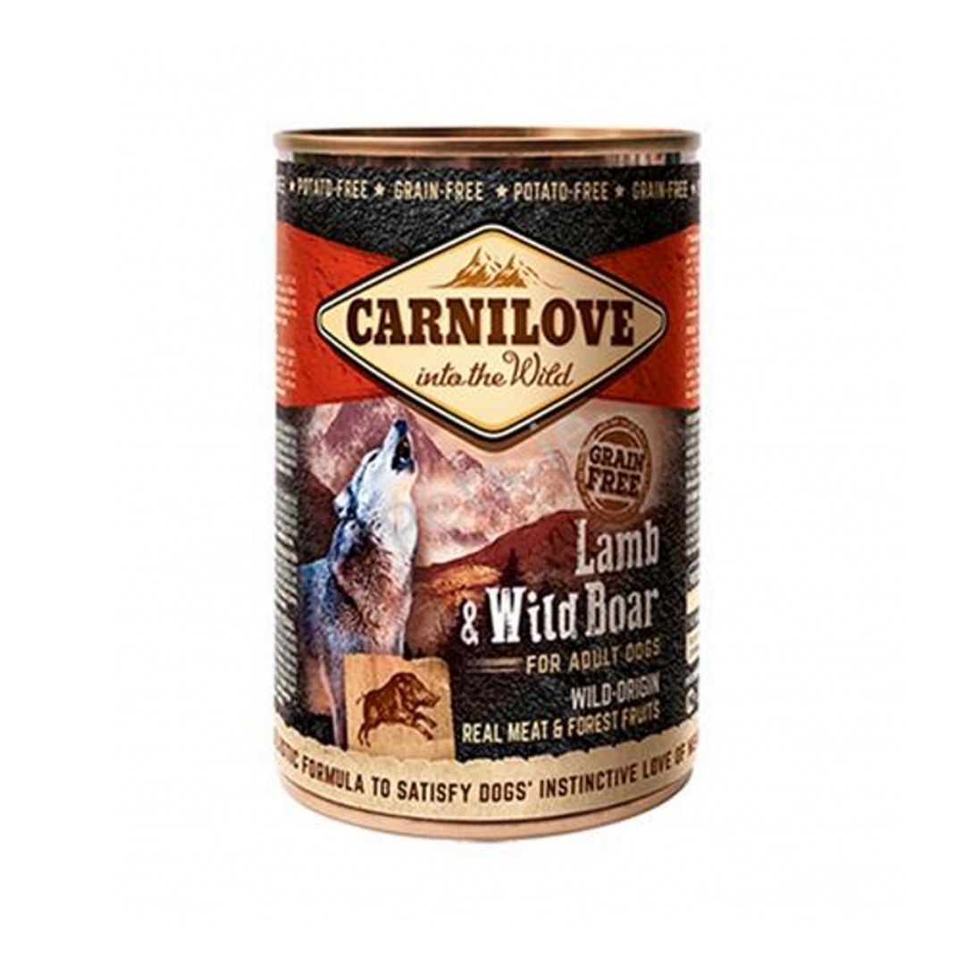 Carnilove Lamb & Wild Boar Wet Dog Food for Adult Dogs, 400g
