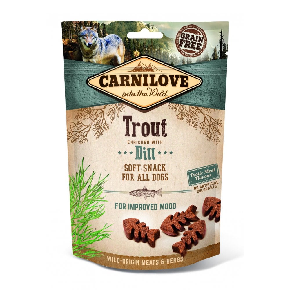 Carnilove Trout Enriched with Dill Soft Dog Treats, 200g