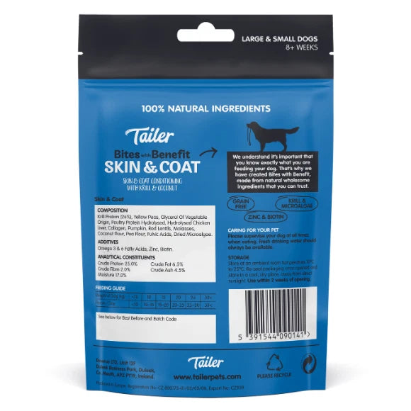 Tailer Bites with Benefit Skin & Coat Krill Dog Treats, 70g