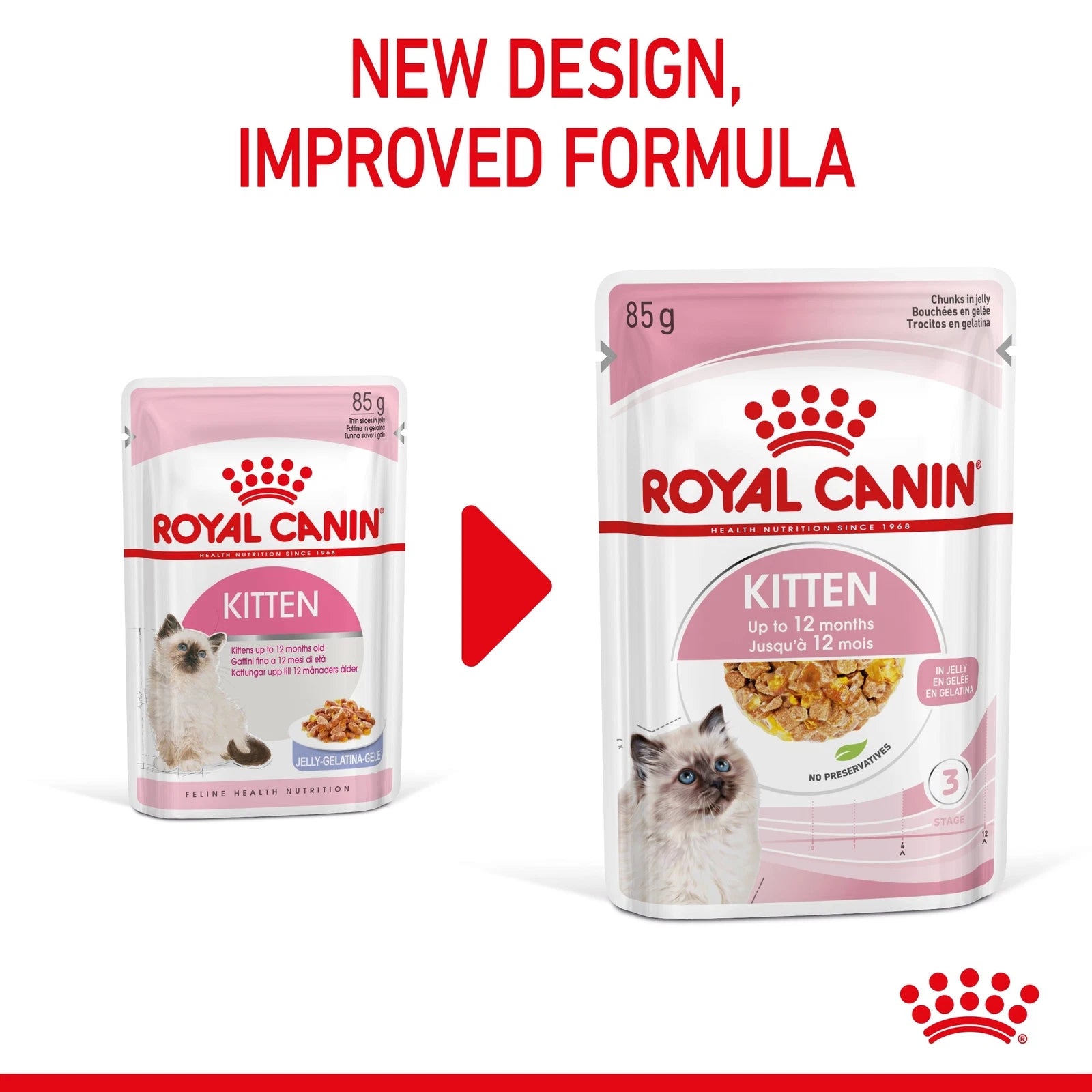 Royal Canin Wet Cat Food Chunks in Jelly for Kittens, 85g