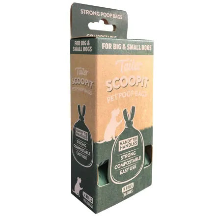 Tailer Scoopit Pet Poop Bags, 4 Rolls (56 Bags)