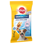 Pedigree Dentastix Daily Dental Dog Treats for Small Breed Dogs, 7 Sticks