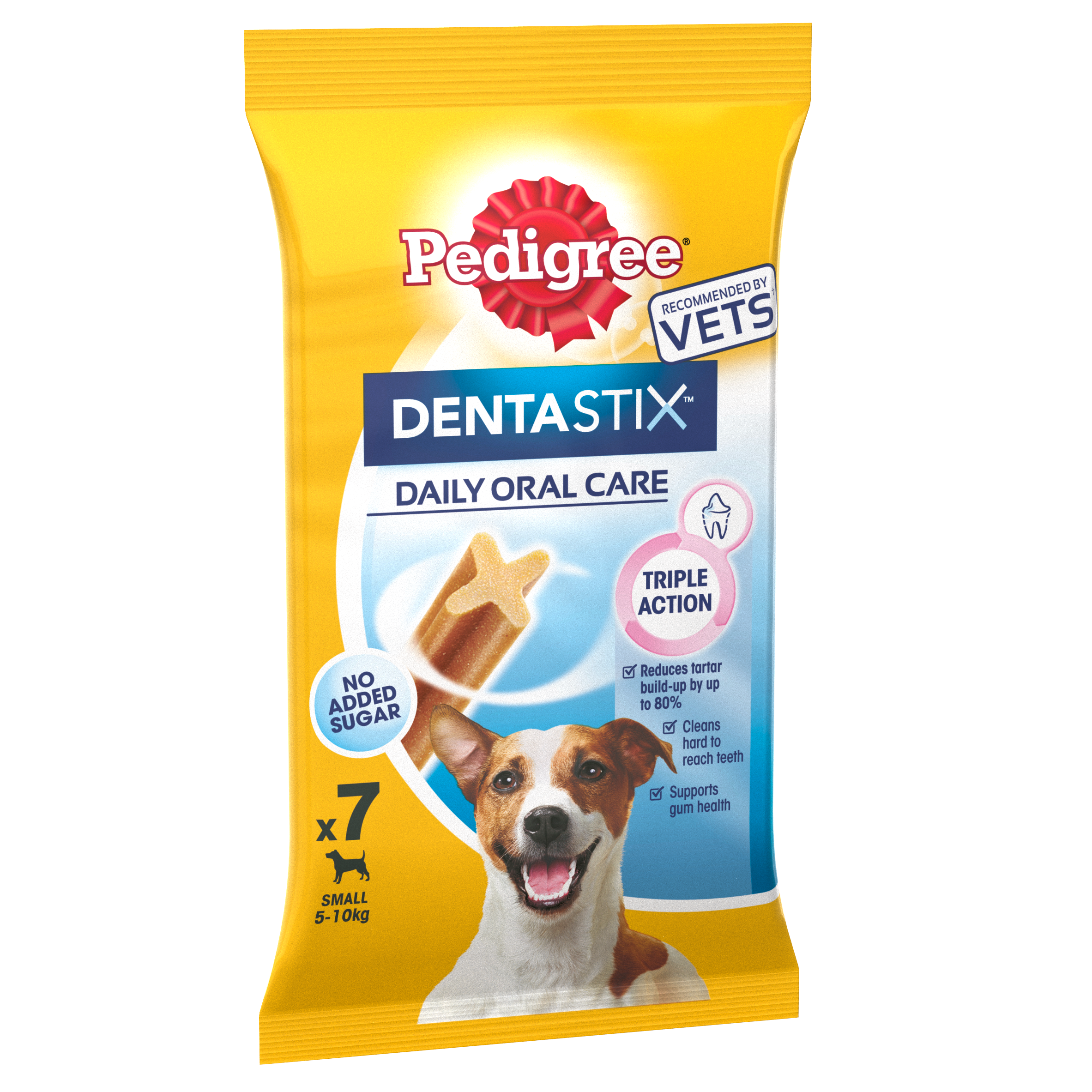 Pedigree Dentastix Daily Dental Dog Treats for Small Breed Dogs, 7 Sticks