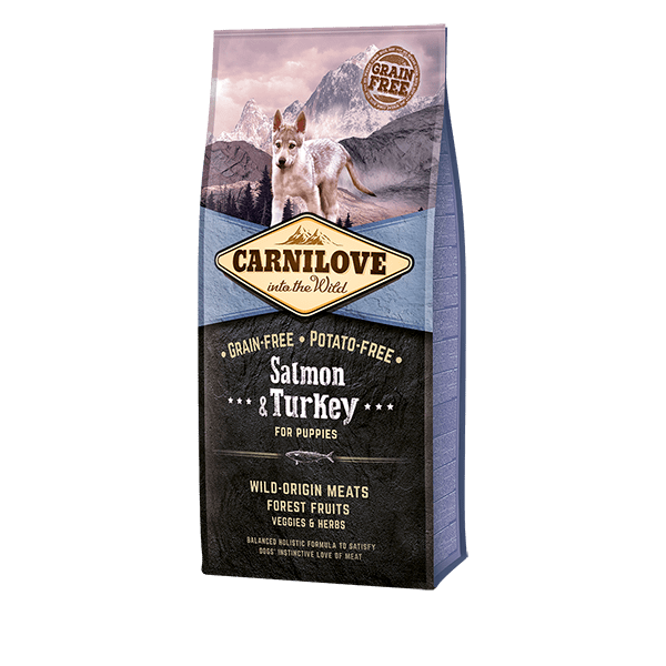 Carnilove Salmon & Turkey Dry Dog Food for Puppies
