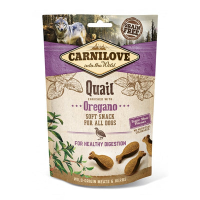 Carnilove Quail Enriched with Oregano Soft Dog Treats, 200g