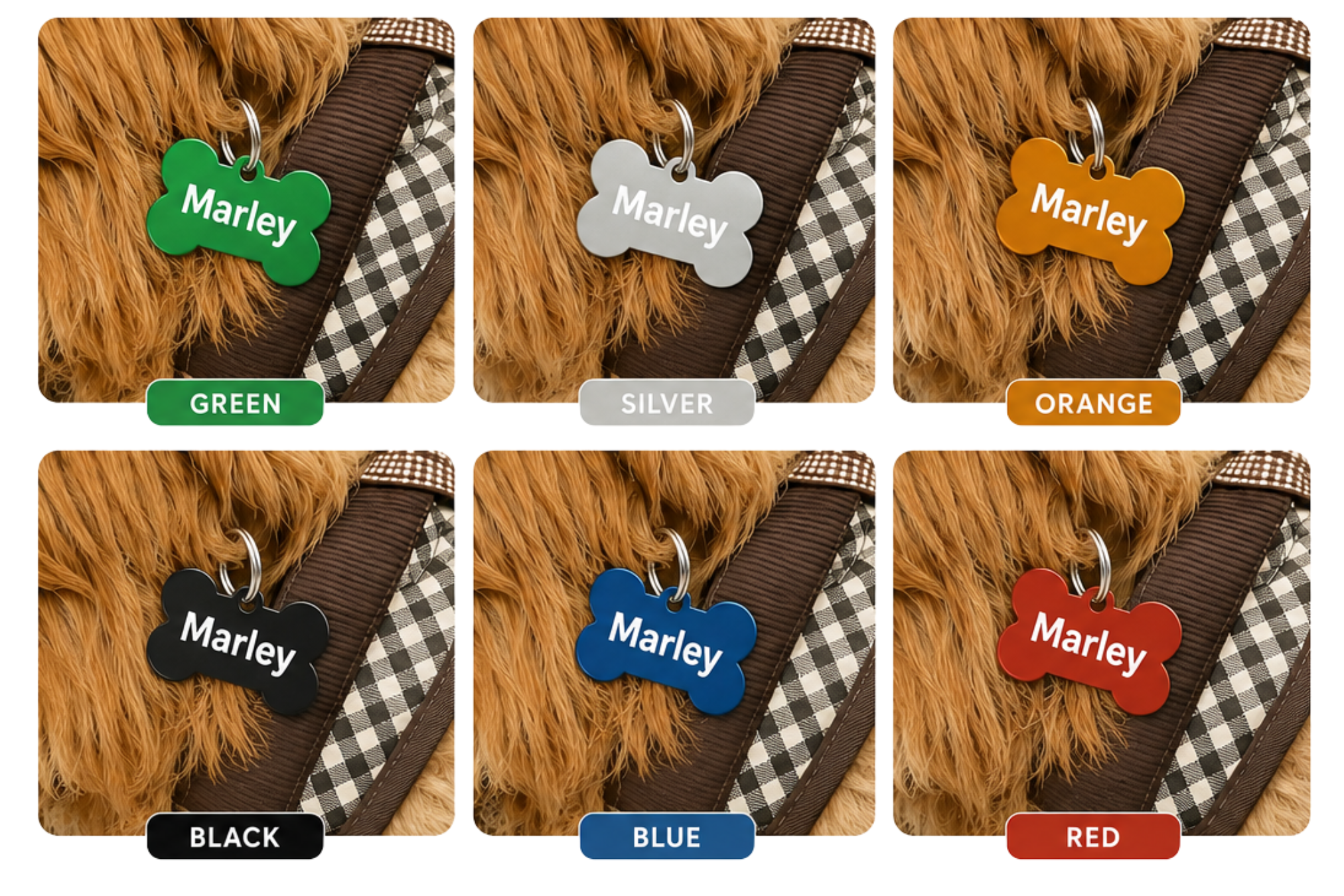 Personalised Bone Shape Dog Tag