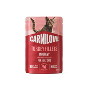 Carnilove Turkey with Valerian Wet Cat Food for Adult Cats, 85g