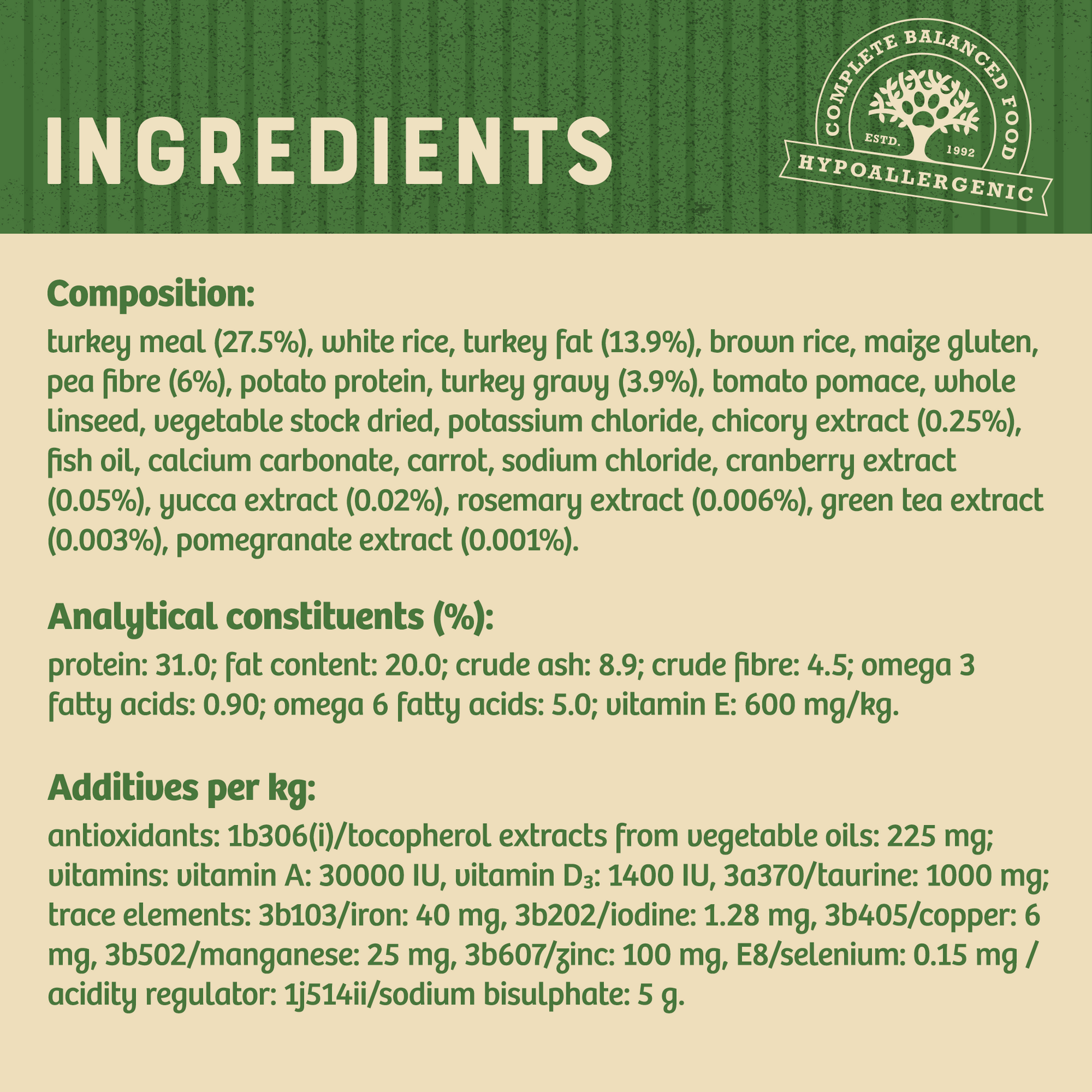 James Wellbeloved Hairball Turkey Dry Cat Food for Adult Cats, 1.5kg