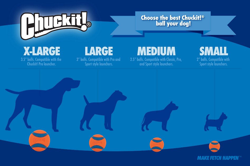Chuckit Ultra Ball High Bounce Rubber Dog Ball, 2 Small Balls