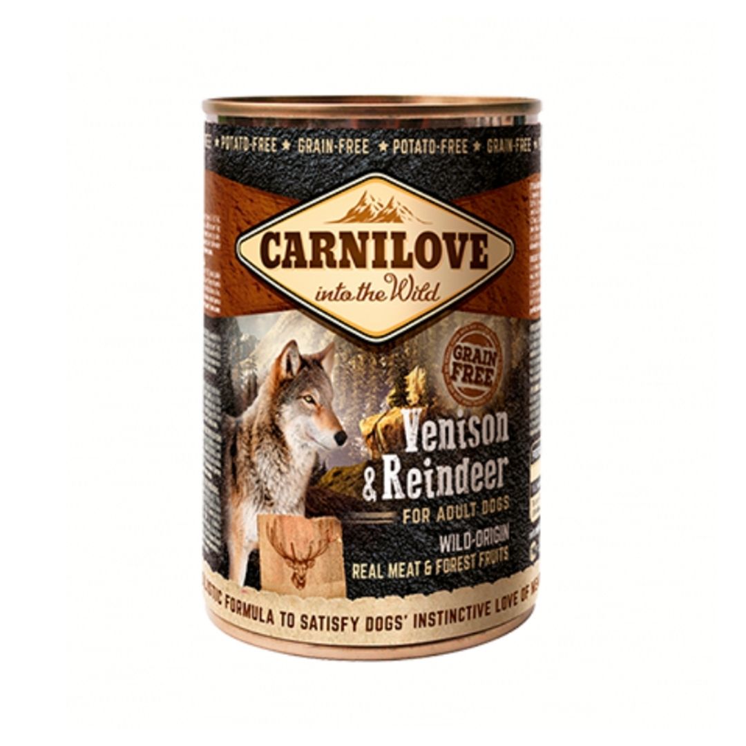 Carnilove Venison & Reindeer Wet Dog Food for Adult Dogs, 400g