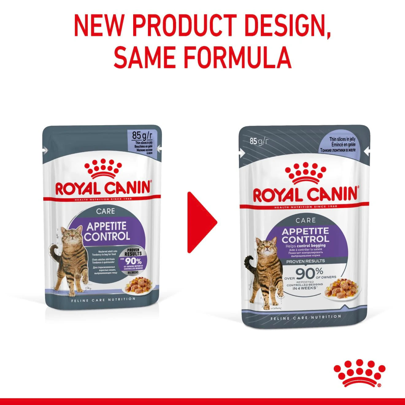 Royal Canin Appetite Control Wet Cat Food Thin Slices In Jelly for Adult Cats, 85g