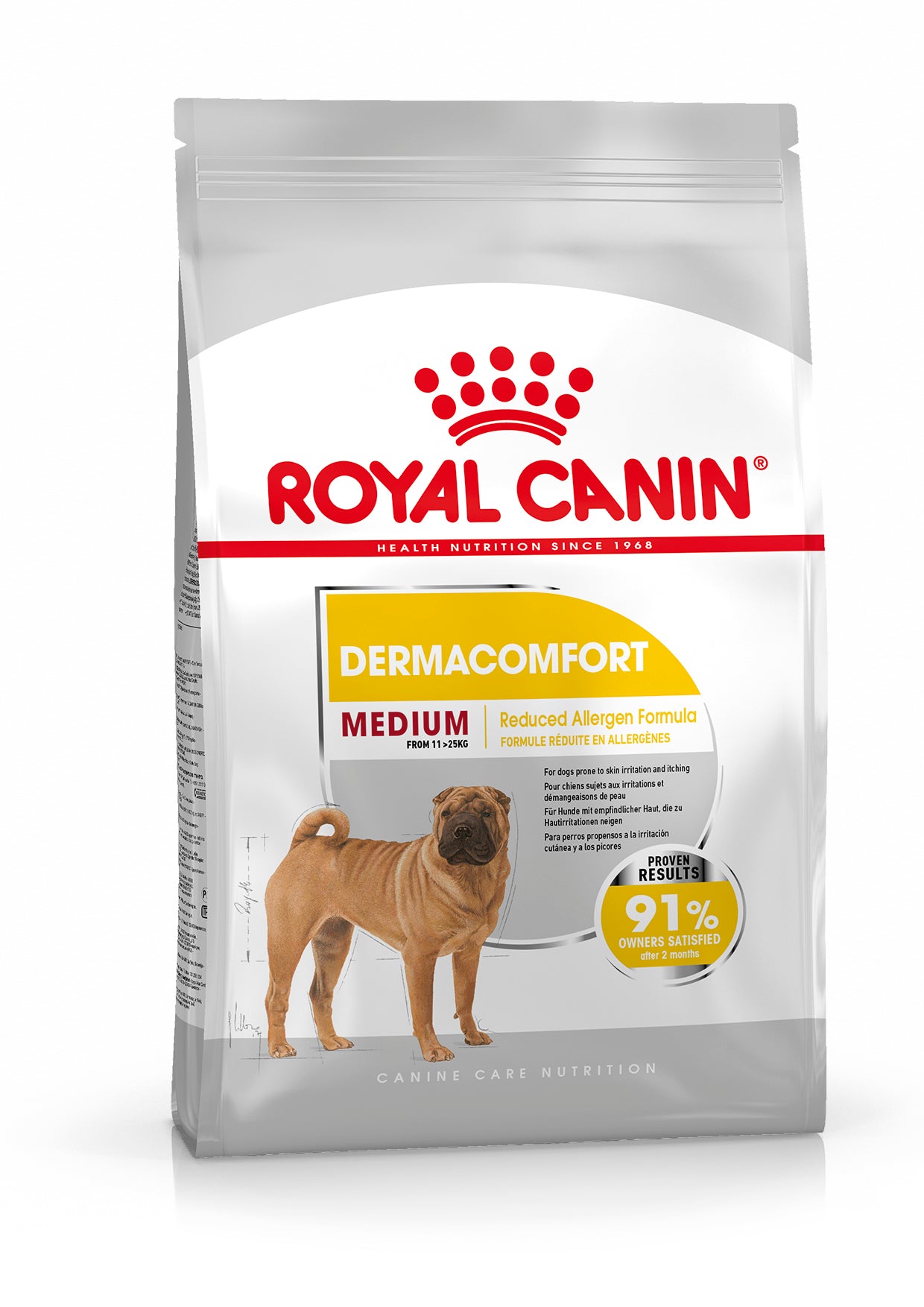Royal Canin Dermacomfort Dry Dog Food for Medium Breed Adult Dogs, 3kg