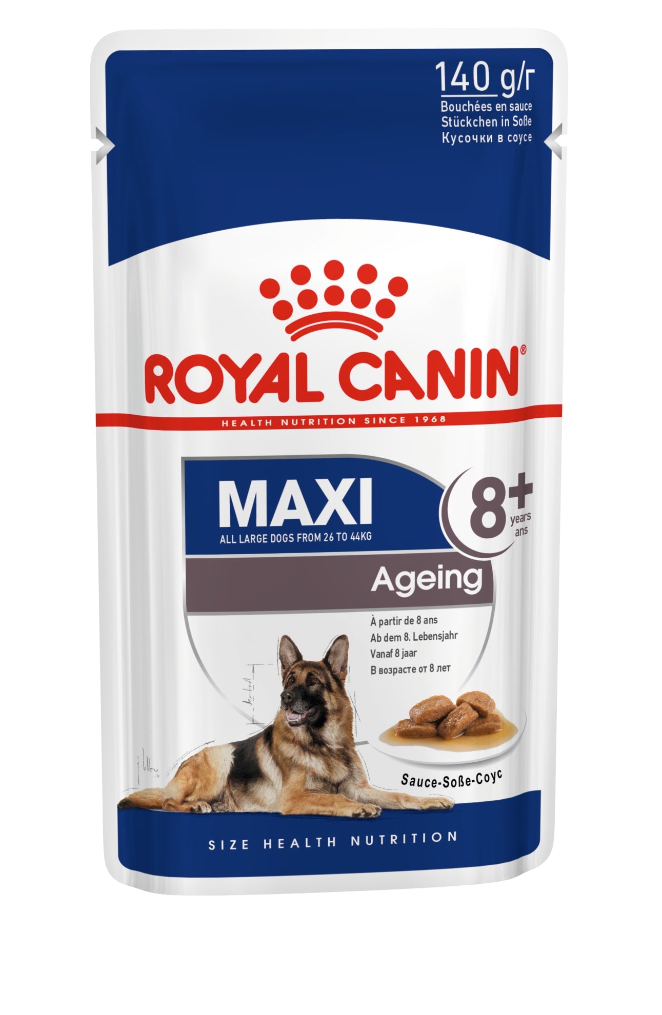 Royal Canin Ageing 8+ Wet Dog Food Chunks In Gravy for Large Breed Senior Dogs, 140g