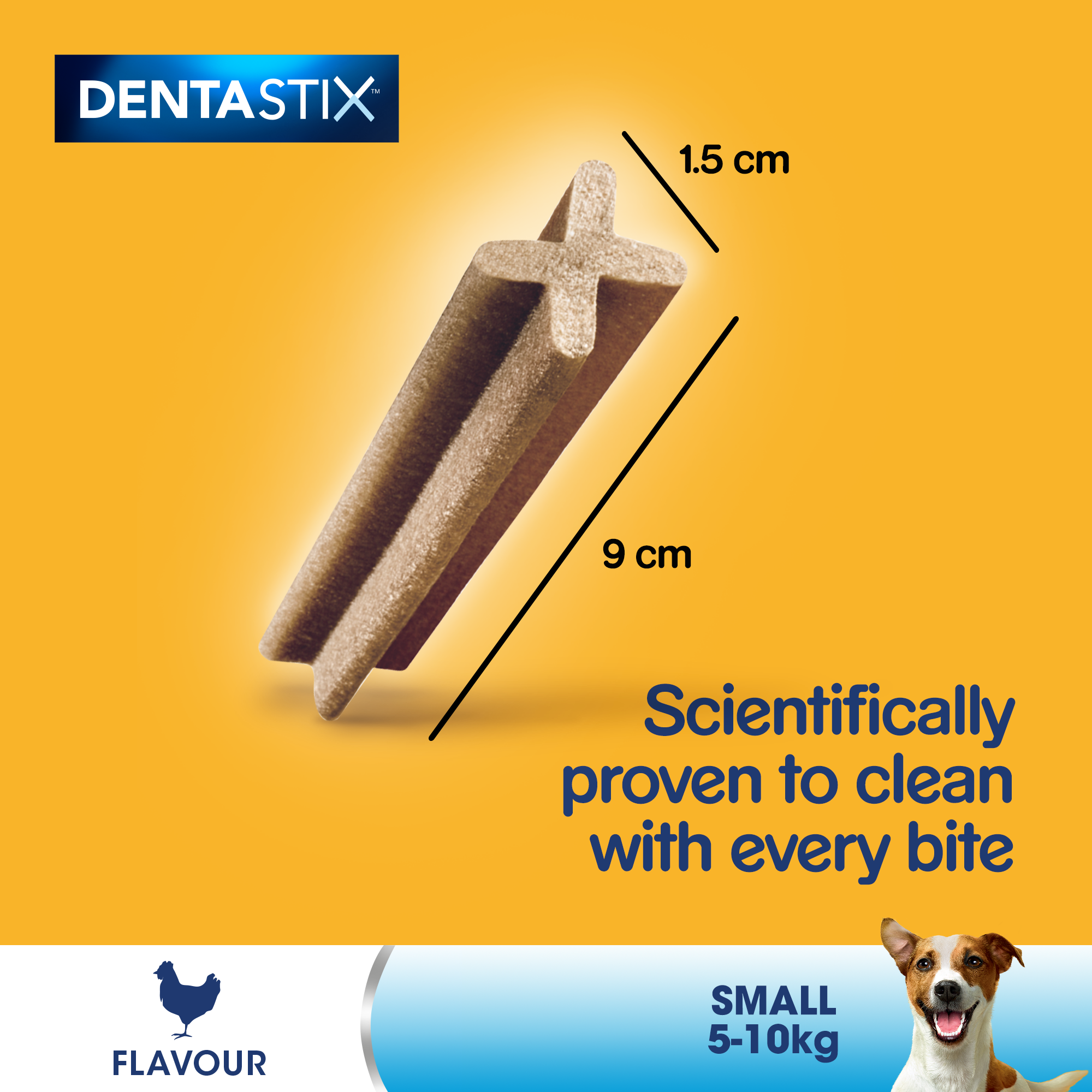Pedigree Dentastix Daily Dental Dog Treats for Small Breed Dogs, 7 Sticks