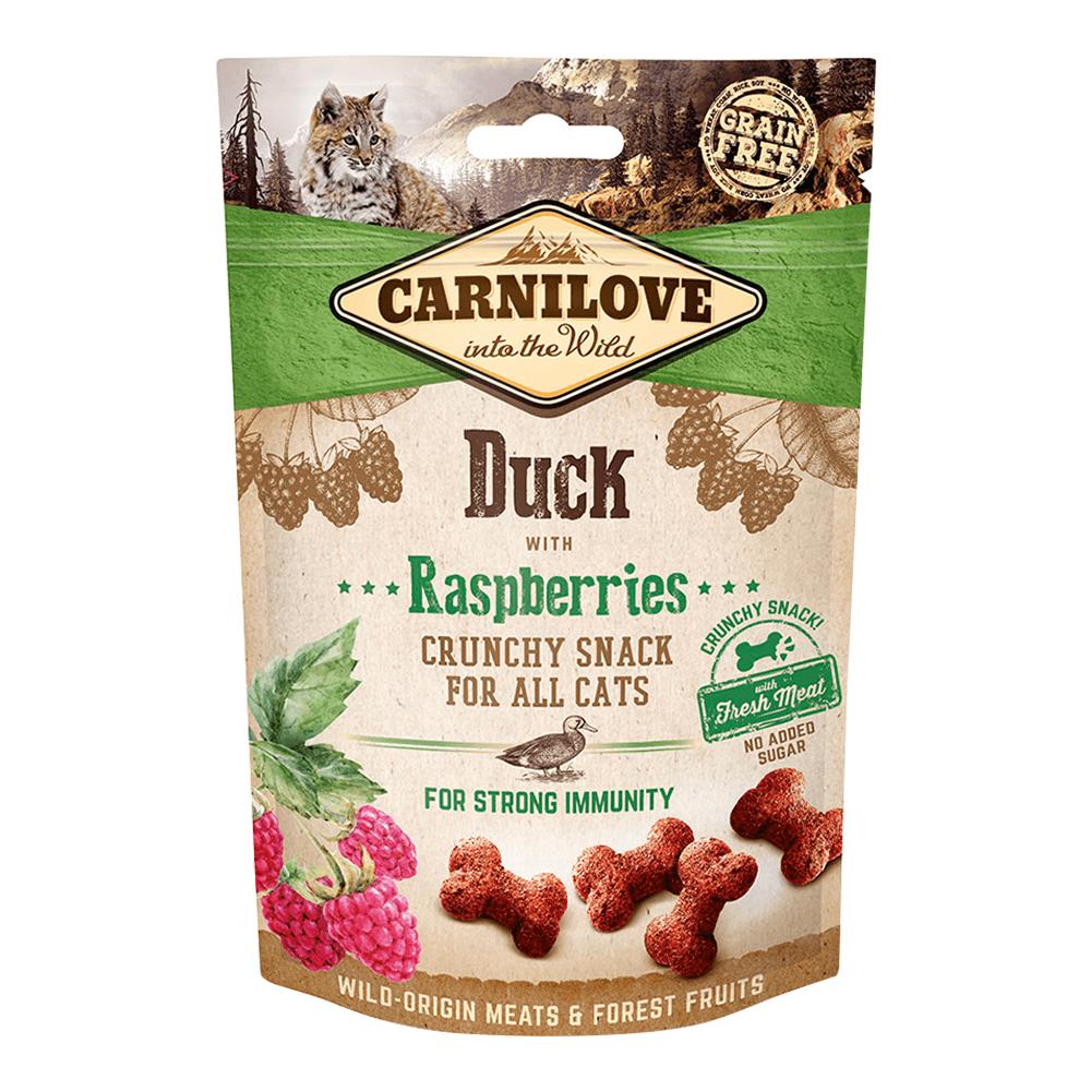 Carnilove Duck with Raspberries Crunchy Cat Treats, 50g